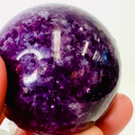Purple Lepidolite Sphere 311 grams | Balance Clarity and Deeper Connection