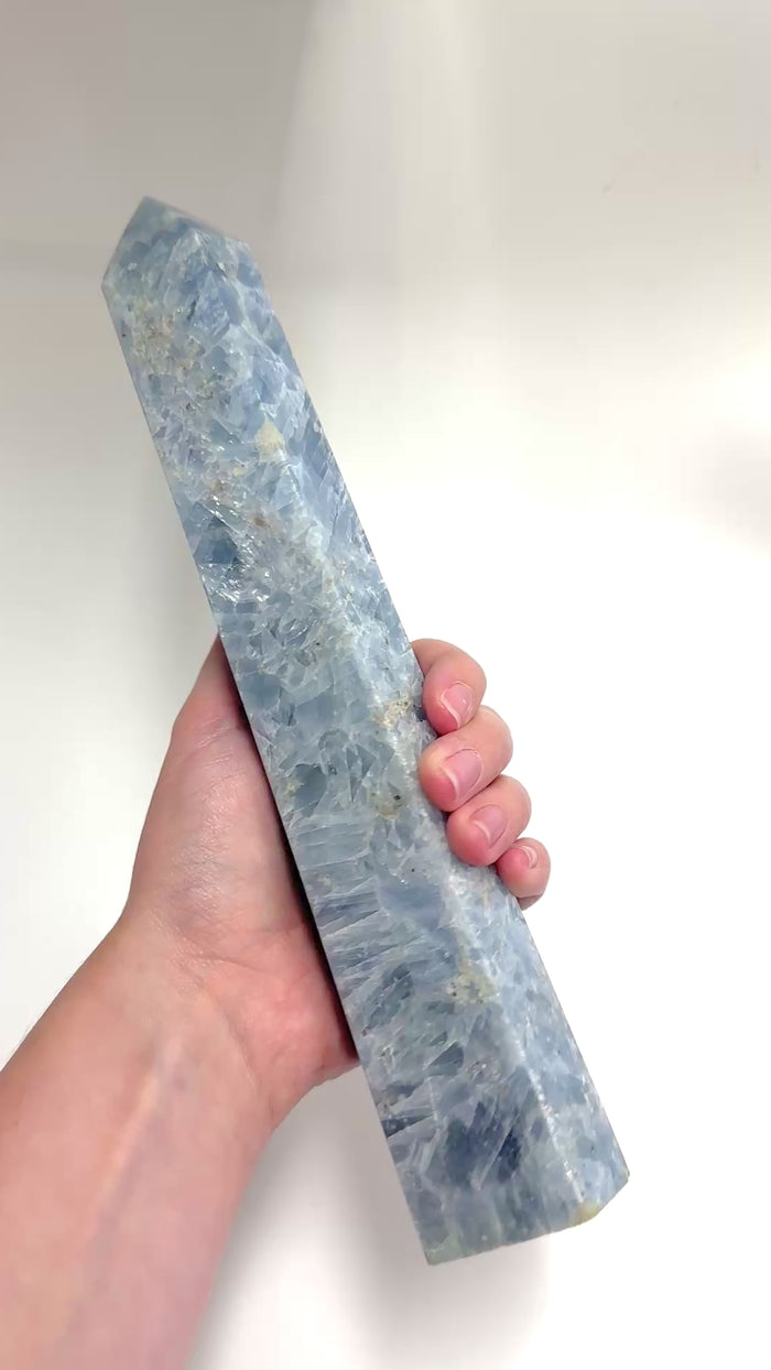 Celestite Crystal Tower 1083 grams/ 27cm
