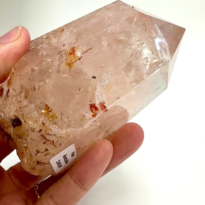 Pink Azeztulite Point 432 grams | 11 cm
