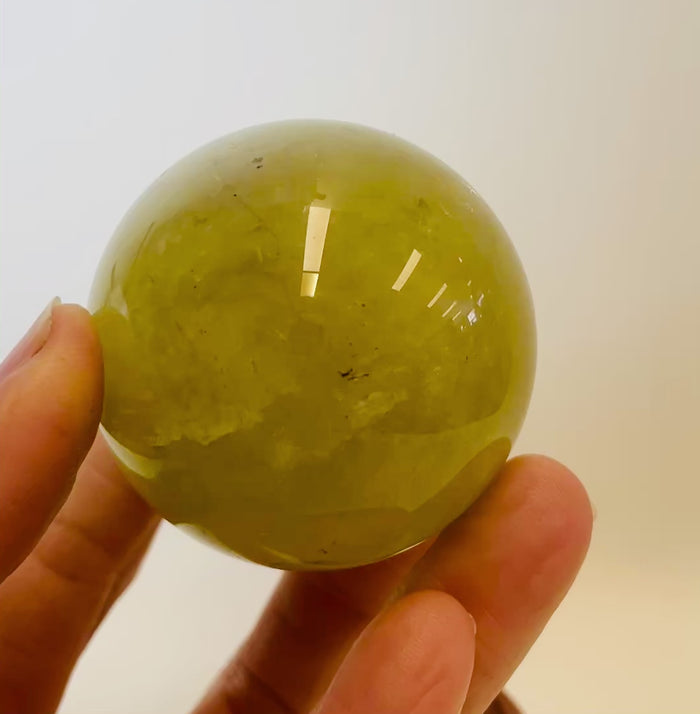 Natural Citrine Sphere Crystal of Abundance  5cm | 174 grams