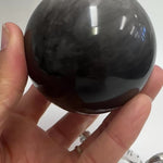 Silver Obsidian  Crystal Sphere  7 cm