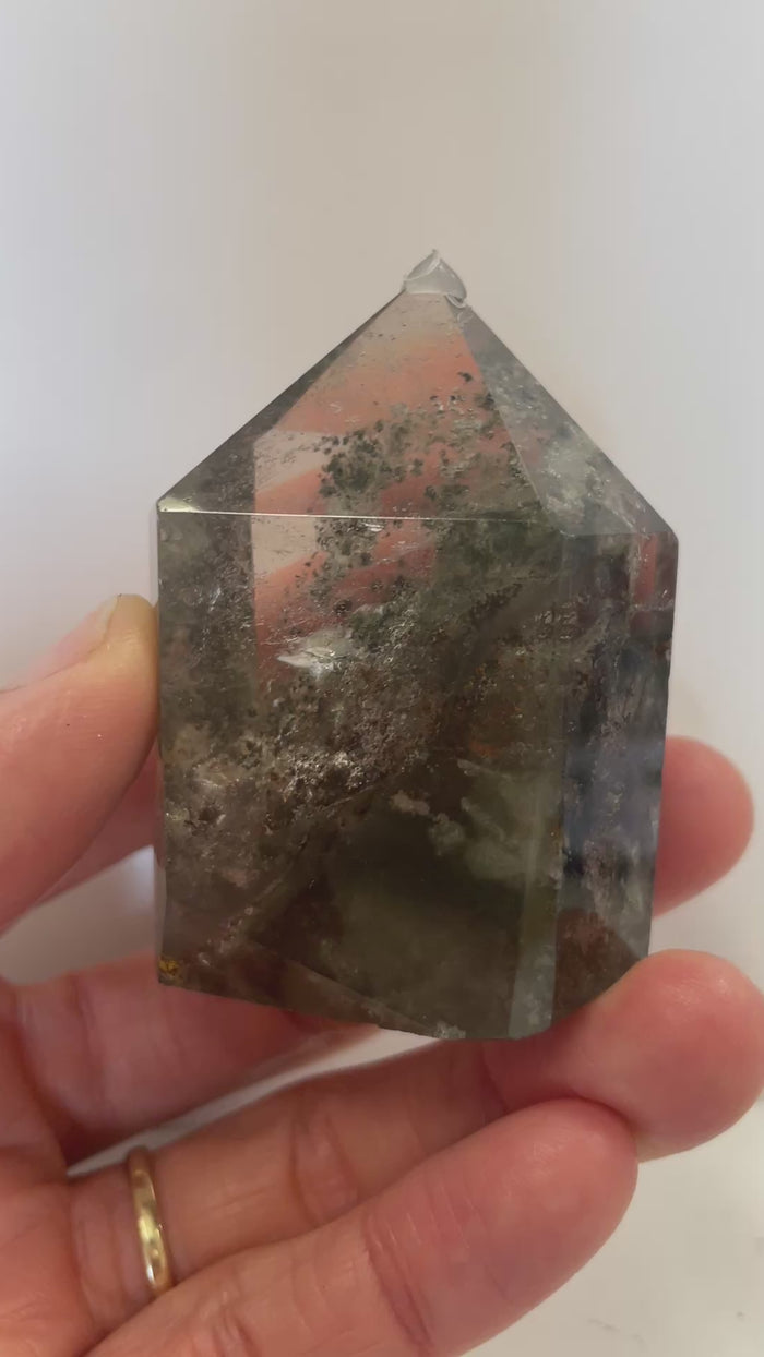Garden Quartz / Lodolite / Phantom Quartz Crystal point