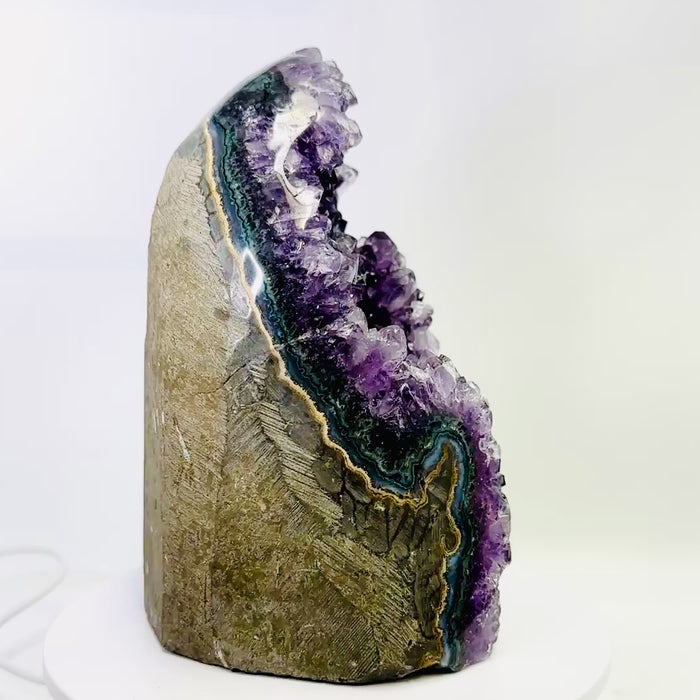 Amethyst Geode Cluster Stand Alone 1,694  grams
