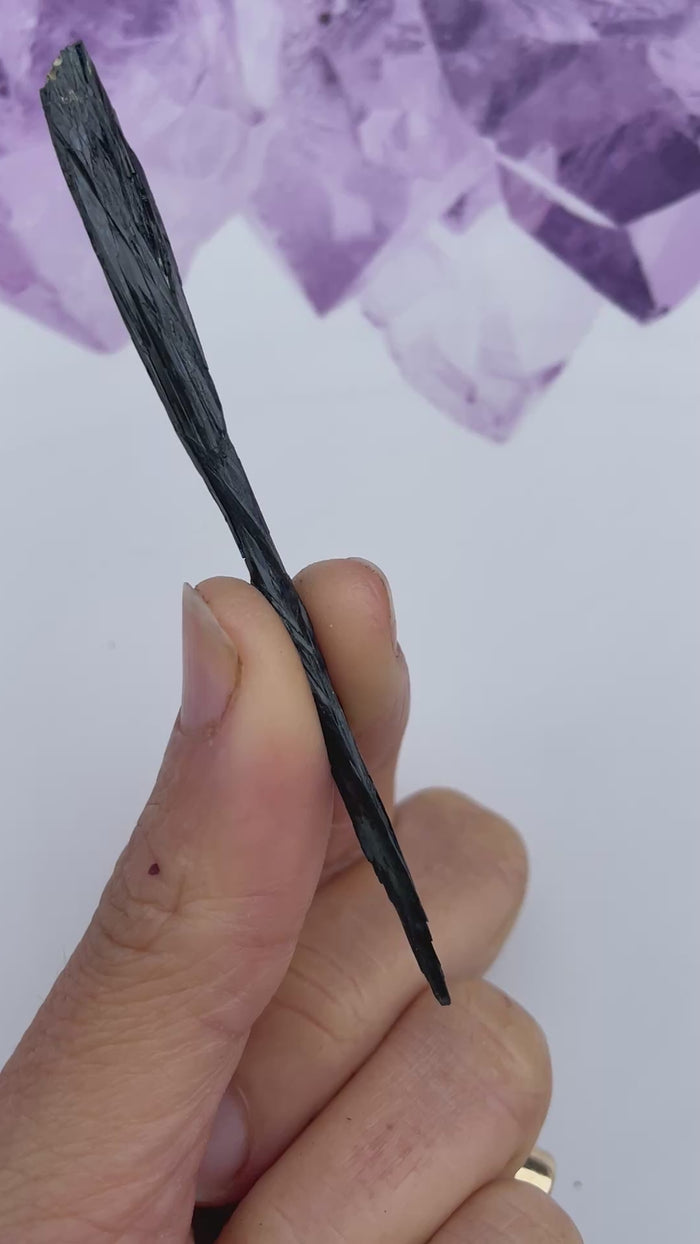Authentic Vivianite Crystal Gemstone 2.82 grams | 9.6 cm