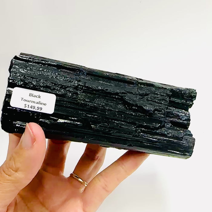 Black Tourmaline Crystal Free form | Enhance Protection 577 grams |  13 cm