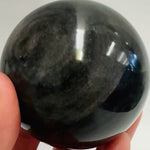 Silver Obsidian  Crystal Sphere  7 cm
