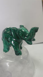 Authentic Malachite Natural Crystal Elephant  145 grams Stone of Transformation