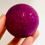 Ruby Crystal Spheres   5 cm | Love And Confidence