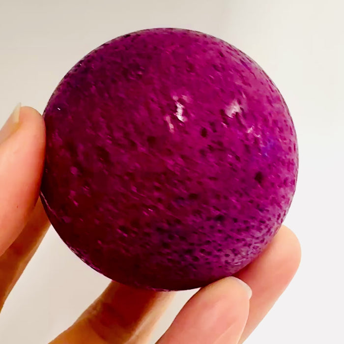 Ruby Crystal Spheres   5 cm | Love And Confidence