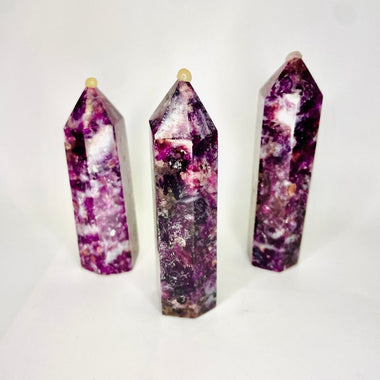 Purple Lepidolite / Lithium Crystal Point ''AAA'' Point 80 grams | Balance Clarity and Deeper Connection - Ai Ne