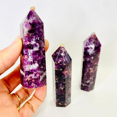 Purple Lepidolite / Lithium Crystal Point ''AAA'' Point 80 grams | Balance Clarity and Deeper Connection - Ai Ne
