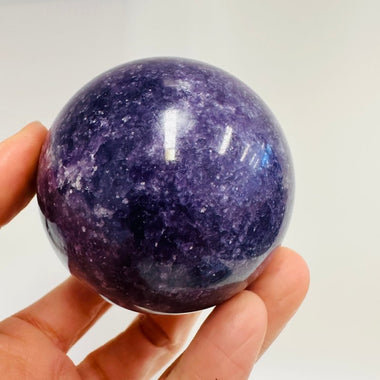 Purple Lepidolite Sphere 389 grams | Balance Clarity and Deeper Connection - Ai Ne