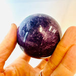 Purple Lepidolite Sphere 389 grams | Balance Clarity and Deeper Connection - Ai Ne