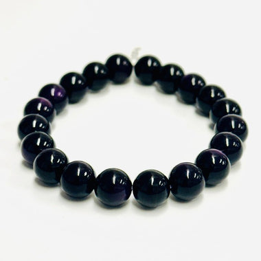 Purpurite Gemstone Crystals Bracelet 9 - 10mm - Ai NeJewellery