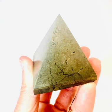 Pyrite Crystal Pyramid 260 grams | 5 cm - Ai NeGifts & Crystals
