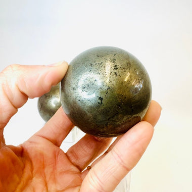 Pyrite Crystal Sphere 420 grams | 5.5 cm - Ai NeGifts & Crystals