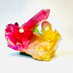 Rainbow Aura Quartz Cluster 9.5 cm | Radiate Vibrant Energy and Harmony 297 grams - Ai NeGifts & Crystals