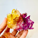 Rainbow Aura Quartz Cluster 9.5cm | Radiate Vibrant Energy and Harmony 338 grams - Ai NeGifts & Crystals
