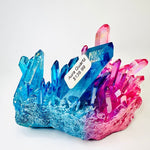 Rainbow Aura Quartz Cluster | Radiate Vibrant Energy and Harmony 497 grams - Ai NeGifts & Crystals