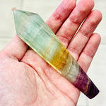 Rainbow Fluorite Wand 107 grams - Ai Ne