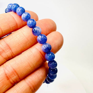 RARE - Genuine Tanzanite Precious Stone Crystal Bracelet 6mm - Ai NeJewellery