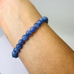RARE - Genuine Tanzanite Precious Stone Crystal Bracelet 6mm - Ai NeJewellery