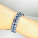RARE - Genuine Tanzanite Precious Stone Crystal Bracelet 7 - 7.5 mm - Ai NeJewellery