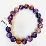 RARE! Russian Charoite Point Crystal Bracelet 10mm - Spiritual Transformation - Ai Ne
