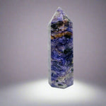 RARE! Russian Charoite Point / Tower 72 mm - Spiritual Transformation - Ai Ne