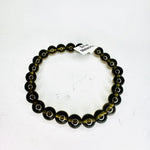 RARE! Sirius Meteorite 8mm Elastic Bracelet - Dark Green colour - Ai NeJewellery