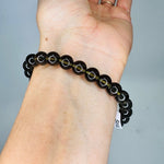 RARE! Sirius Meteorite 8mm Elastic Bracelet - Dark Green colour - Ai NeJewellery