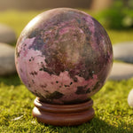 Rhodonite Crystal Sphere 7cm | 669 grams - Ai NeJewellery