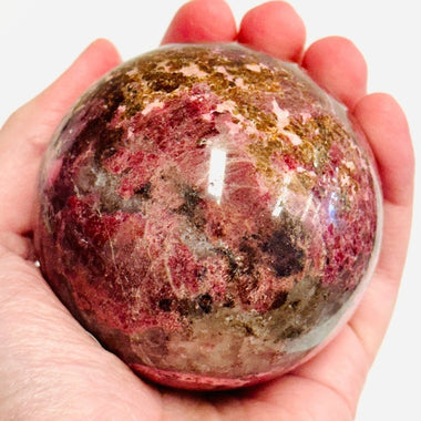 Rhodonite Crystal Sphere 7cm | 669 grams - Ai NeJewellery