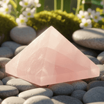 Rose Quartz Crystal Pyramid - 3.3cm - Ai Ne
