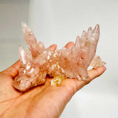 Rose Quartz Crystal Resin Dragon - Ai NeDefault Category