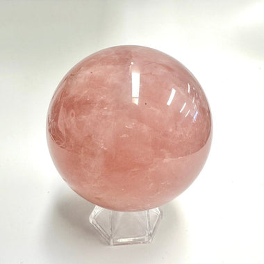 Rose Quartz Crystal Sphere 815 grams 8.5cm - Ai Ne