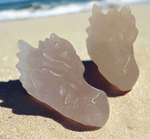 Rose quartz Dragon Head Carving - Ai NeGifts & Crystals