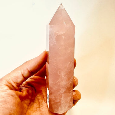 Rose Quartz Gemstone Crystal Tower 13.5 cm | 287 grams - Ai NeDefault Category