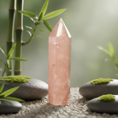 Rose Quartz Gemstone Crystal Tower 13.5 cm | 287 grams - Ai NeDefault Category