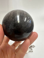 Silver Obsidian Crystal Sphere 7 cm - Ai NeGifts & Crystals