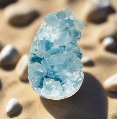 Stunning Celestite Cluster Crystal 613 grams - Ai Ne