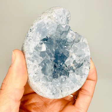 Stunning Celestite Cluster Crystal 9cm - Ai Ne