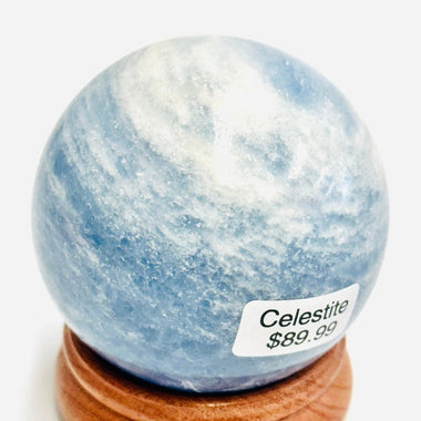 Stunning Celestite Sphere 7cm - Ai Ne