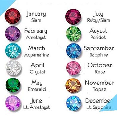 925 Silver Swarovski Crystal Stud Earrings Classic Round 6mm Birthstone - Ai NeDefault Category