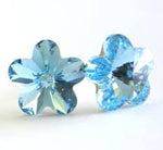 925 Sterling Silver Swarovski Crystal Stud Earrings Flower cut 6mm - Ai NeDefault Category