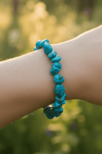 Turquoise Crystal Gemstone Bracelet 8-17mm - Ai NeJewellery