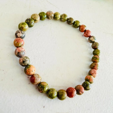 Unakite Gemstone Crystals Bracelets 8mm - Ai NeDefault Category