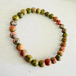 Unakite Gemstone Crystals Bracelets 8mm - Ai NeDefault Category