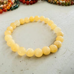 Yellow Jade Gemstone Bracelet size 8mm - Ai NeJewellery