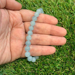 "AAA" Aquamarine Crystal Bracelet 8mm - Ai Ne